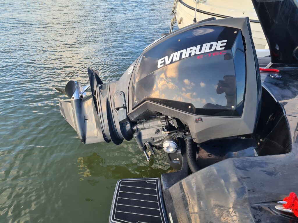 Evinrude Outboard motor after repair